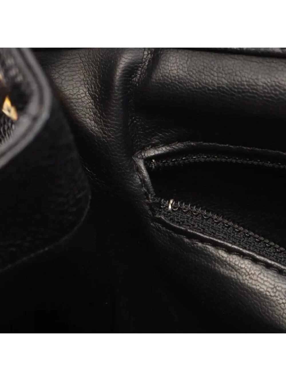 Chanel Backpack CC Logo Black Caviar Leather